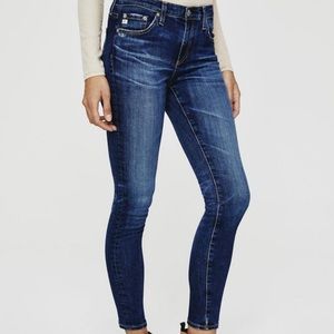 Adriano Goldschmied “Ag-ed Denim” The Middi Ankle mid-rise legging ankle jeans